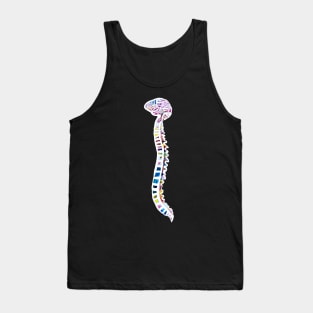 Funfetti Brain and Spine (Dark Pattern) Tank Top